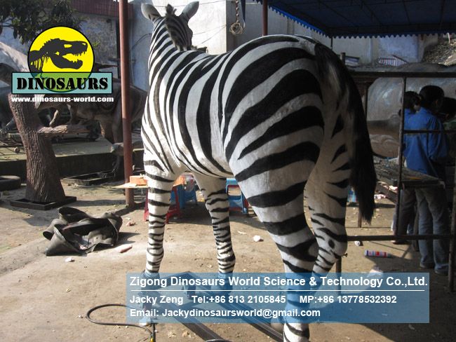 Playground Animatronic robotic Animals model zebra DWA119