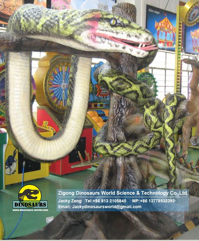 Amusement Park High Quality Robotic Snake Model DWA031-2