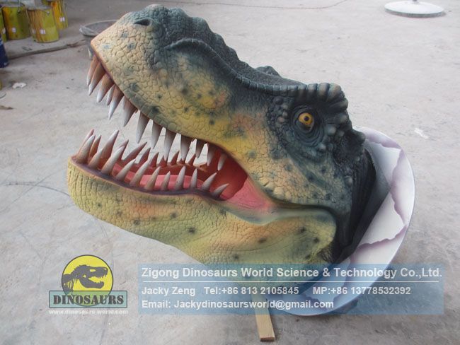 T-rex sculpted dinosaur head no movements DWE052