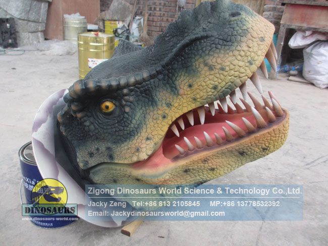 T-rex sculpted dinosaur head no movements DWE052