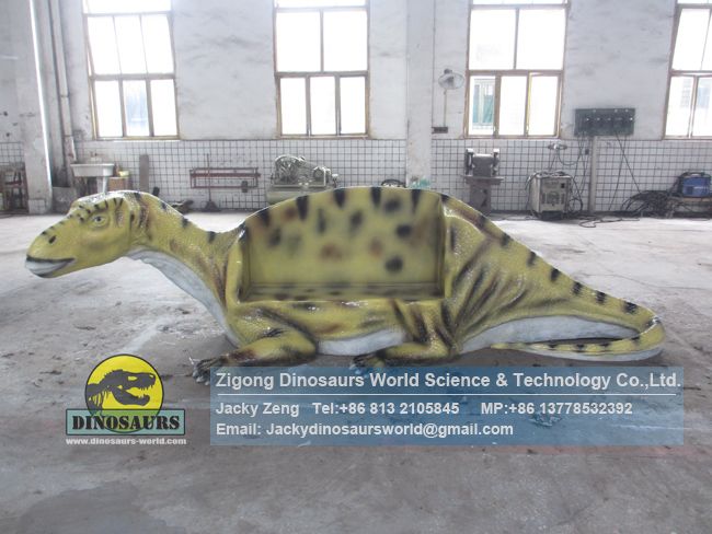 Animatronic dinosaur fiberglass Iguanodon Seating Model DWE061