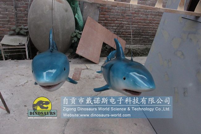 Chinese Customer Ordered fiberglass Shark replica for his Ocean Attraction Exhibition DWA140