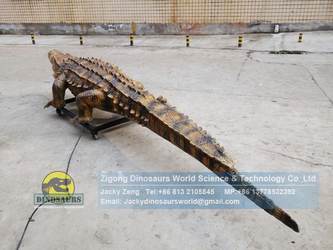 Zoo park custom high simulation animatronics crocodile DWA153