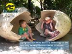 Playground kids play eggs ( Dinosaurs eggs ) DWE017