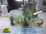 Animatronic Simulation Walking Dinosaur of Triceratops Ride DWE040