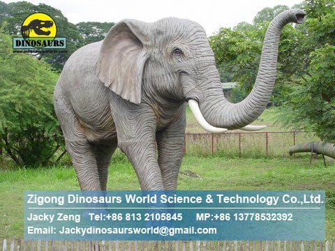 Outdoor playground Animatronic elephant DWA007