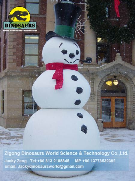 Animatronic Christmas snowman in street for christmas decoration DWC014 