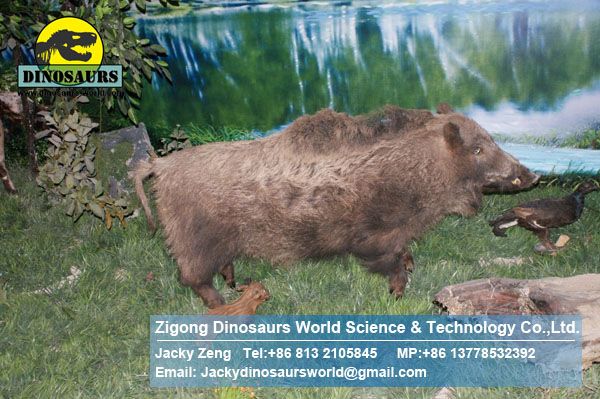 Playground animatronic exhibition equipment animals (Wild boar) DWA025