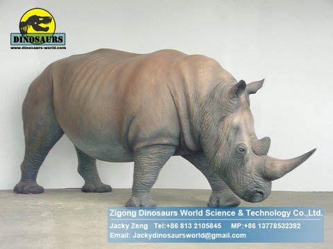 Playground Equipment animatronic shopping Mall animals rhinoceros DWA030