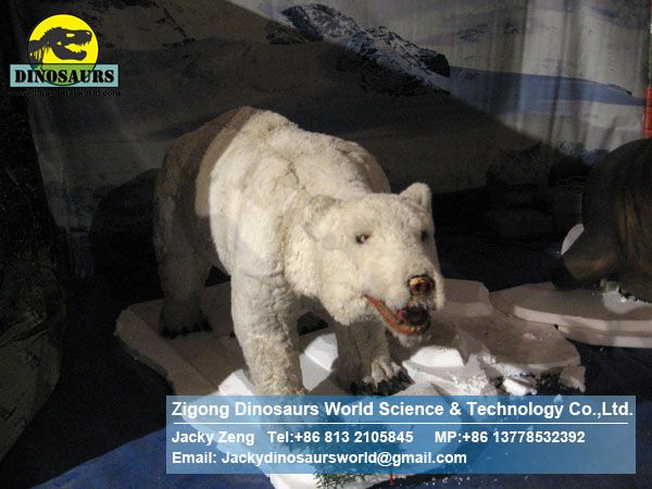 Wild life Museum equipment animatronic exhibition animals polar bear DWA033