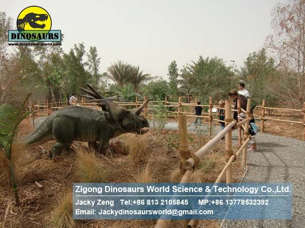 Theme park simulated animal equipment dinosaurs styracosaurus DWD141