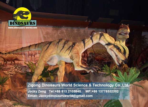 Dinosaur manufacturer model animals statue (Dilophosaurus) DWD175
