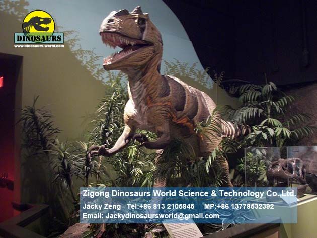 Children equipment animatronic dinosaur bronze animal Allosaurus DWD173
