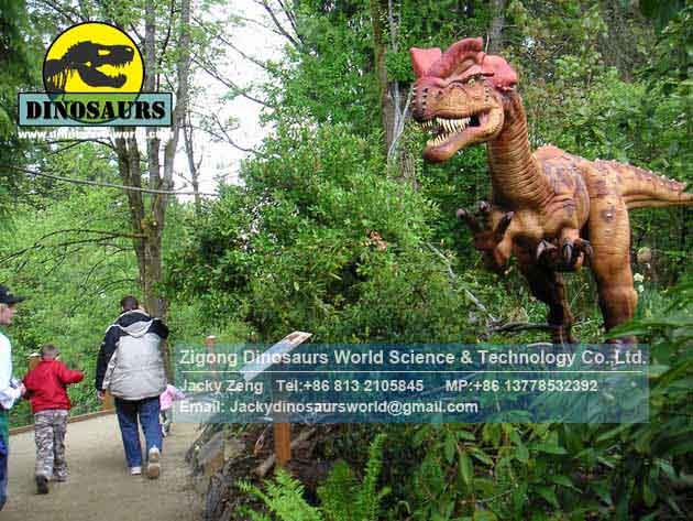 Electric amusement park equipment dinosaurs (Dilophosaurus) DWD177