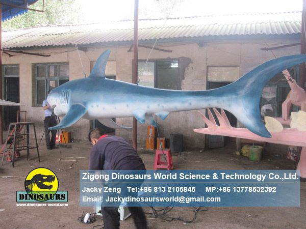 Life size Robotic Shark animatronic animals DWA024-1