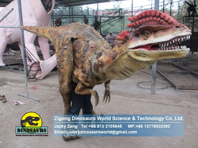 BBC walking with dilophosaurus dinosaur costume DWE3324-7
