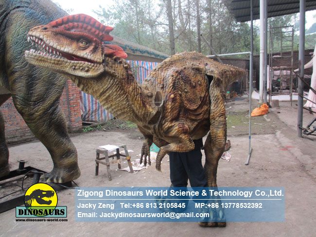 BBC walking with dilophosaurus dinosaur costume DWE3324-7