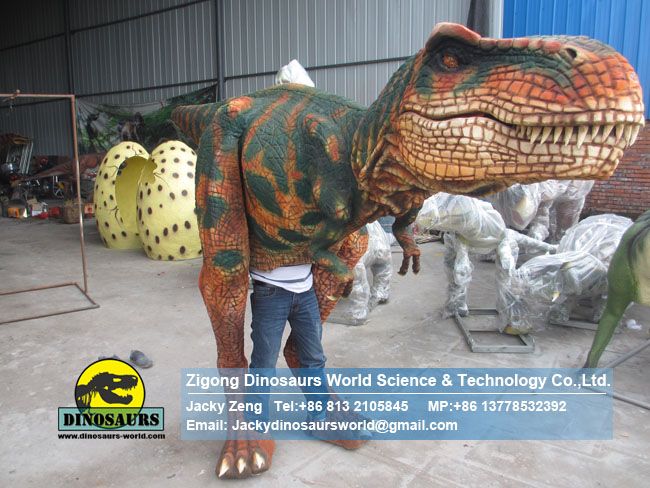 Realistic life size dinosaur costume jurassic park DWE3324-2