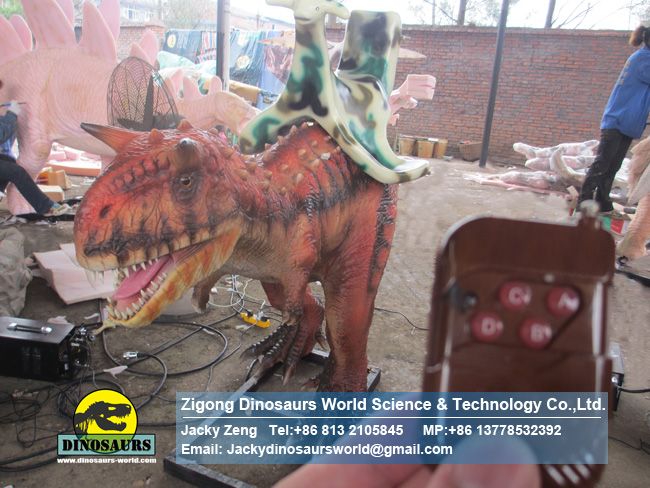 Remote Control Coin Mechanical Animal Carnotaurus Ride DWE043 Remote Control Coin Mechanical Animal Carnotaurus Ride DWE043
