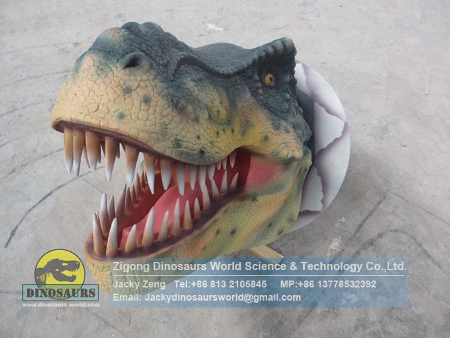 T-rex sculpted dinosaur head no movements DWE052