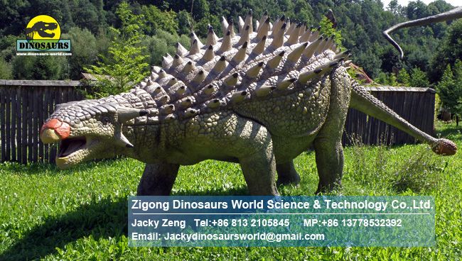Life size artificial electric dinosaur model Ankylosaurus DWD1462