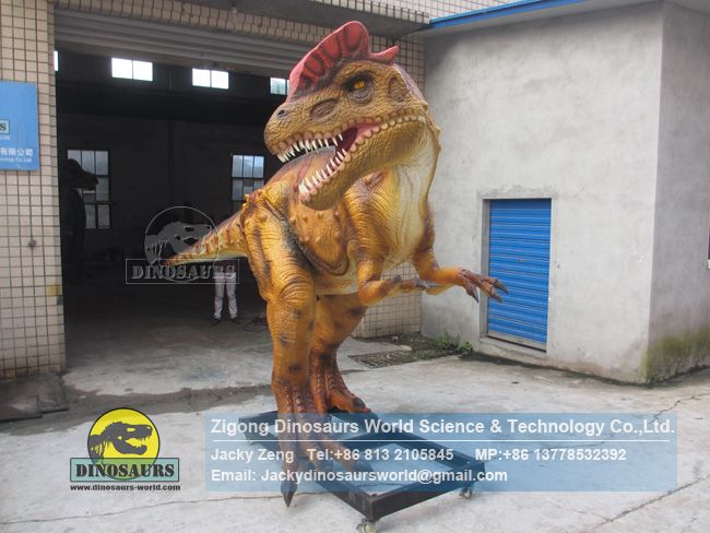 Large electronic mechanical dinosaurs Dilophosaurus DWD219