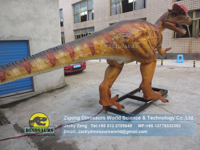 Large electronic mechanical dinosaurs Dilophosaurus DWD219