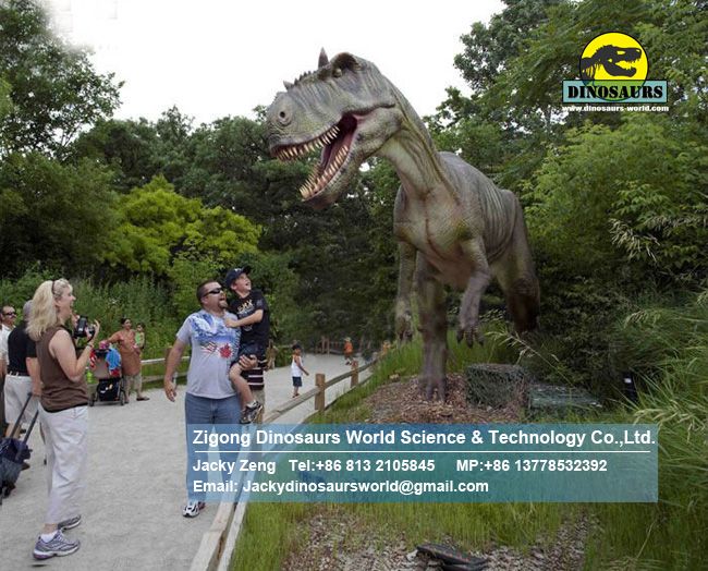Big allosaurus in zigong animatronic dinosaur factory DWD1456