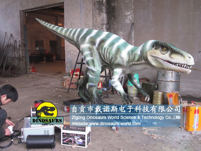 Animatronic dinosaurs park life size robotic deinonychus DWD210