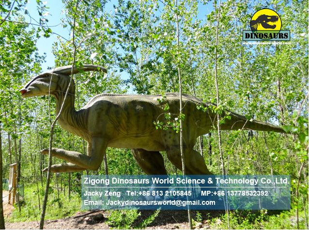 Artificial dinosaur parasaurolophus mechanical model DWD1449