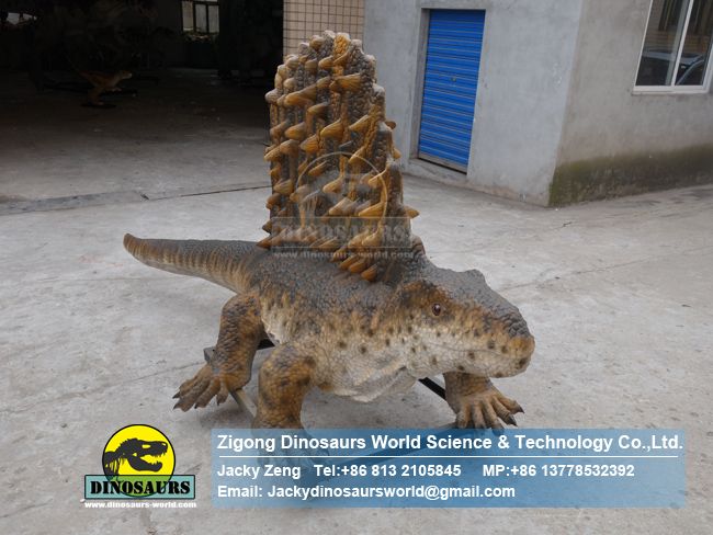 Theme Park Artificial Dinosaur Animatronic Edaphosaurus Model DWD243