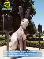 Exhibition amusement park equipment artificial animal of rabbit DWA044