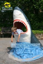Playground shark head for children take photos DWE025